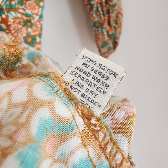 Valija Bohemian Floral Retro Tunic Dress Small - Picture 8 of 12